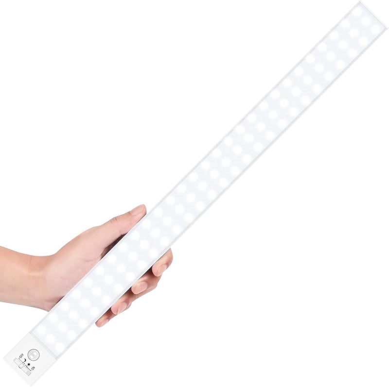 BLS 84 LED Closet Lights - Battery Powered, Super Bright Under Cabinet Lighting with Motion Sensor, Wireless, 3200mah Rechargeable Battery, 120 Days Run Time - Image 1